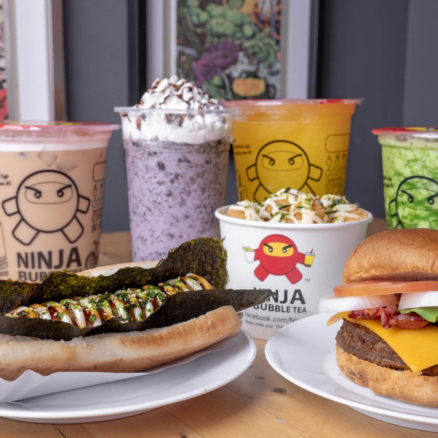 Ninja Bubble Tea x Poké (2972 Glen Drive, Coquitlam, BC, Canada